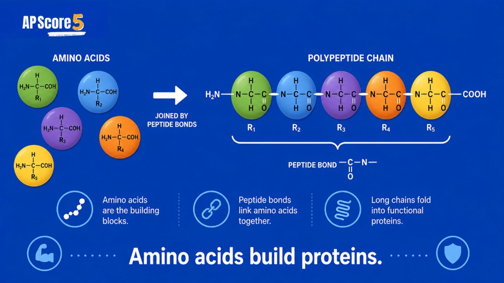 Amino acids build proteins