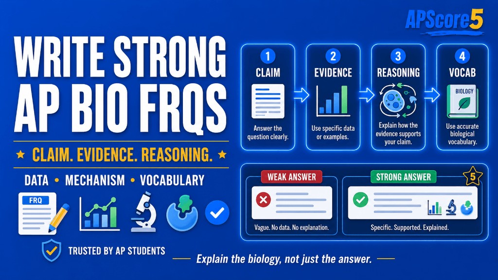AP Biology FRQ framework