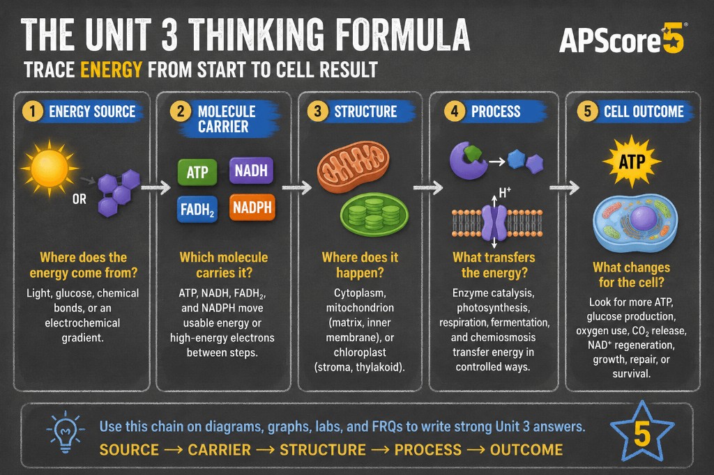 Thinking formula AP Bio Unit 3