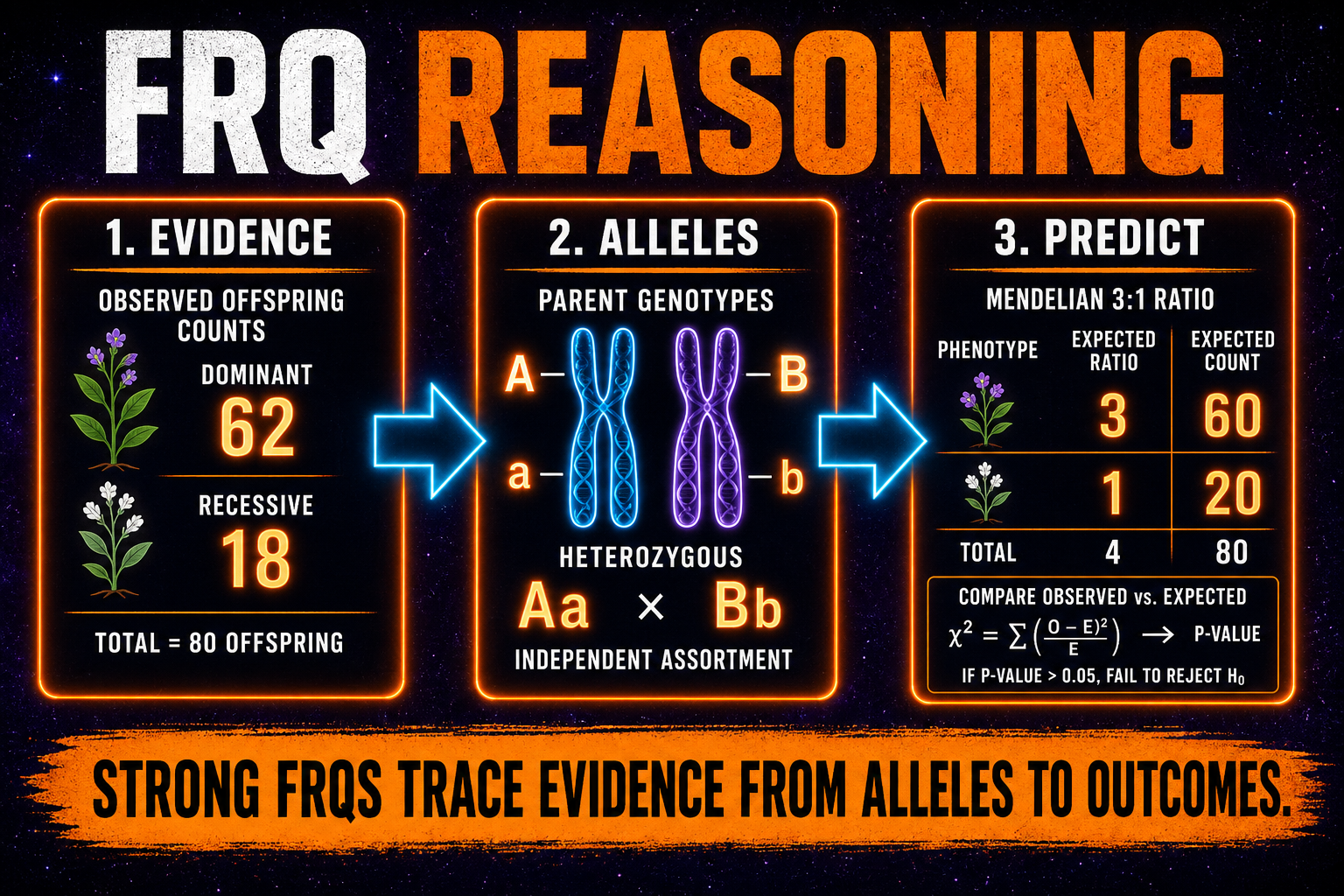 Unit 5 FRQ reasoning AP Bio