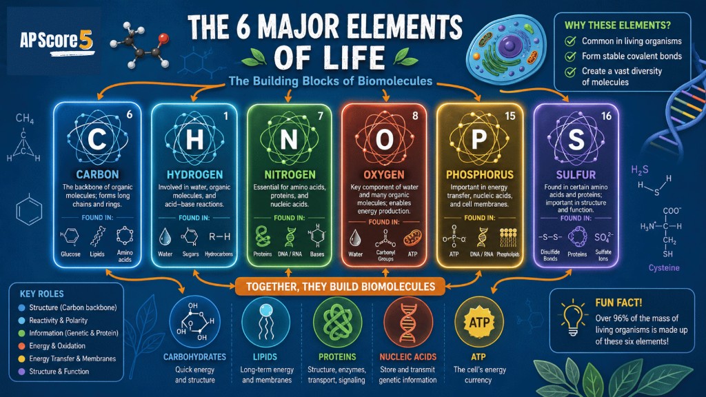 CHNOPS elements AP Bio