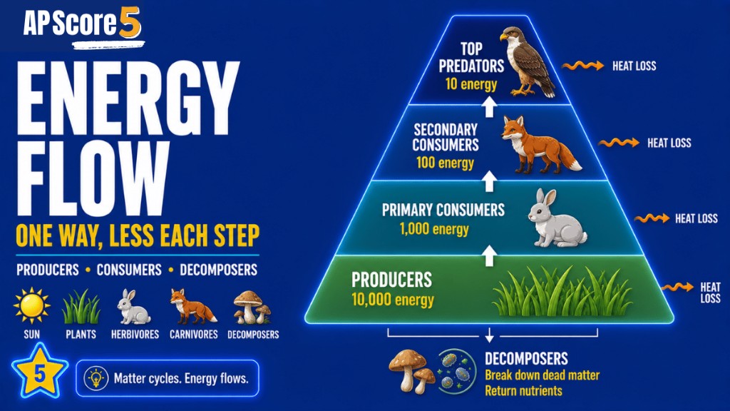 Unit 8 energy flow pyramid