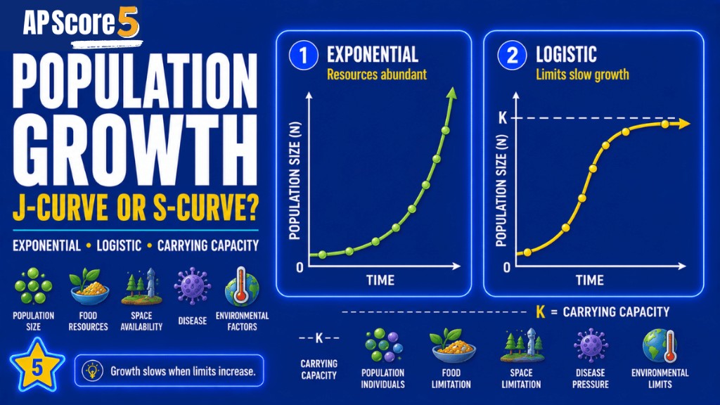 Population J and S curves