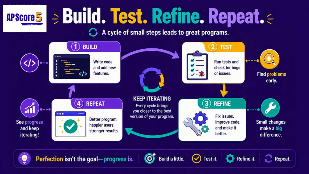 AP CSP build test refine