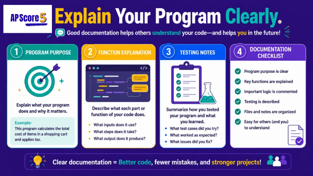 Explain program clearly
