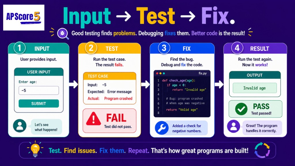 Input test fix cycle