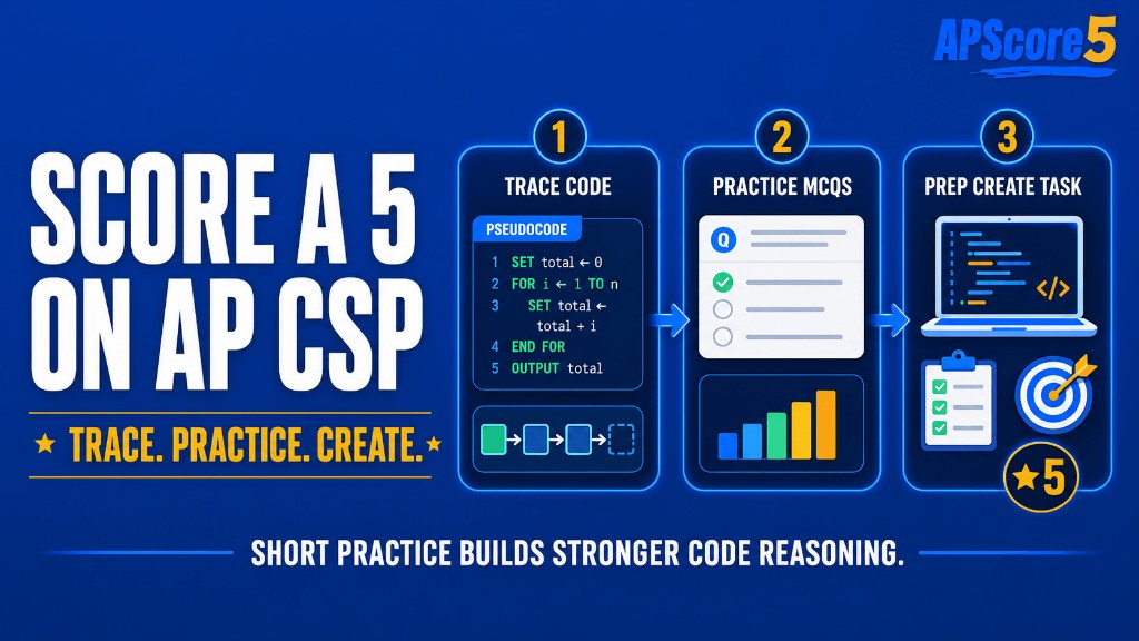 AP CSP trace and practice path