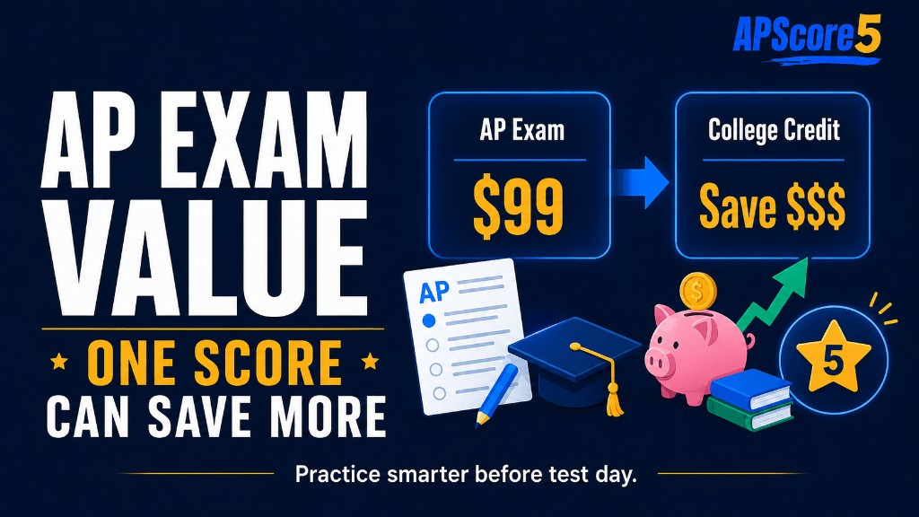AP exam value savings graphic