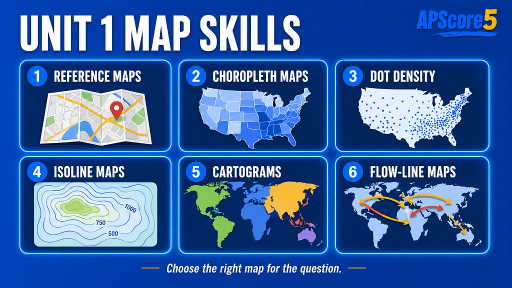 Unit 1 map skills six types