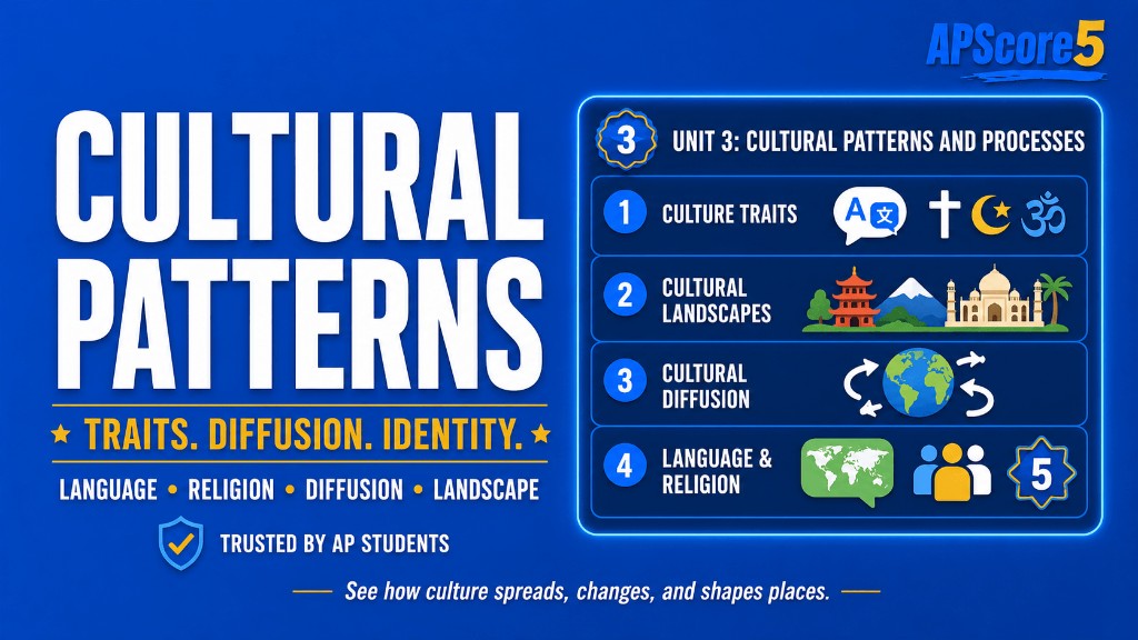 AP HUG Unit 3 cultural banner