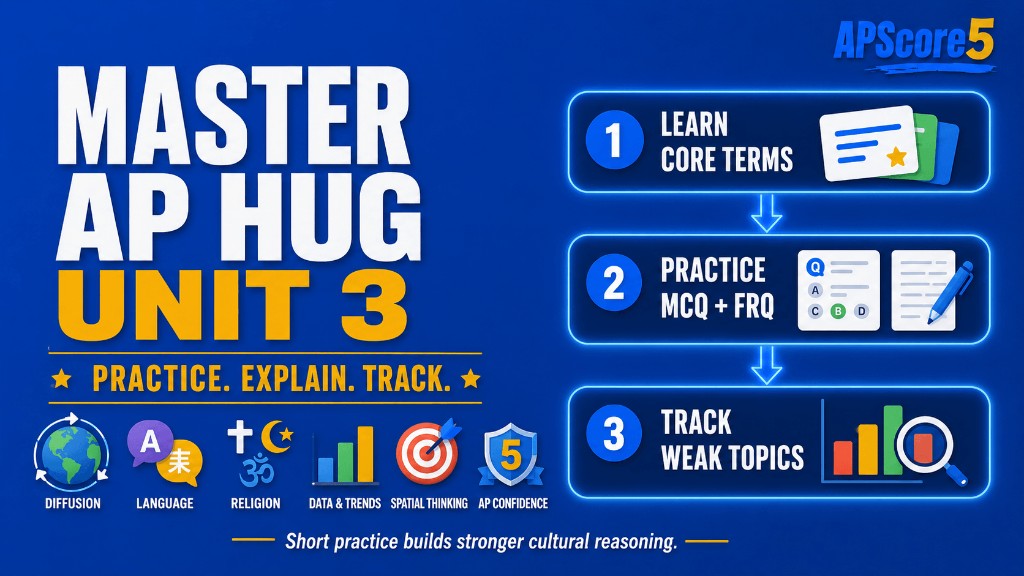 AP HUG Unit 3 study workflow