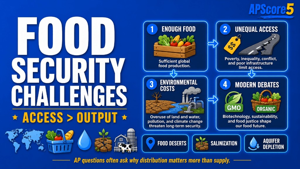 Food security challenges chart