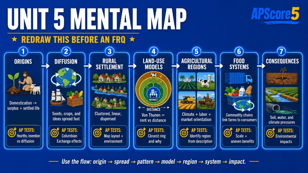 Unit 5 mental map infographic
