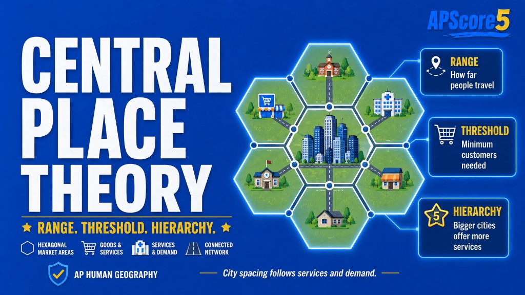Central place theory diagram