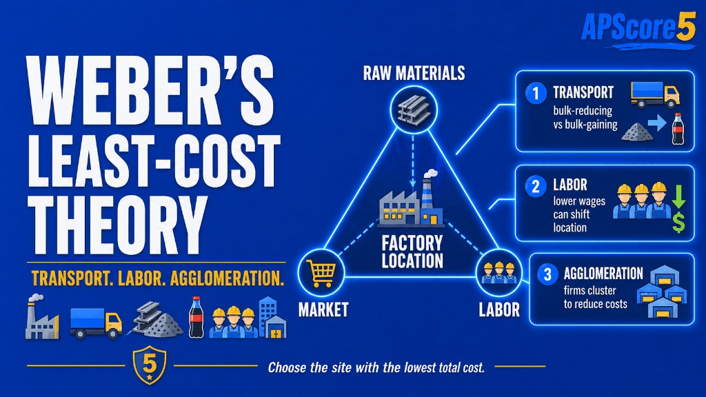 Weber factory location triangle