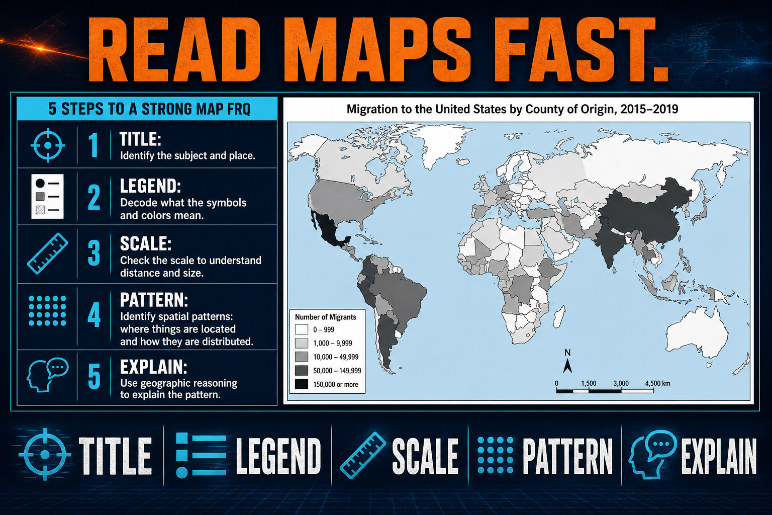 Map reading method