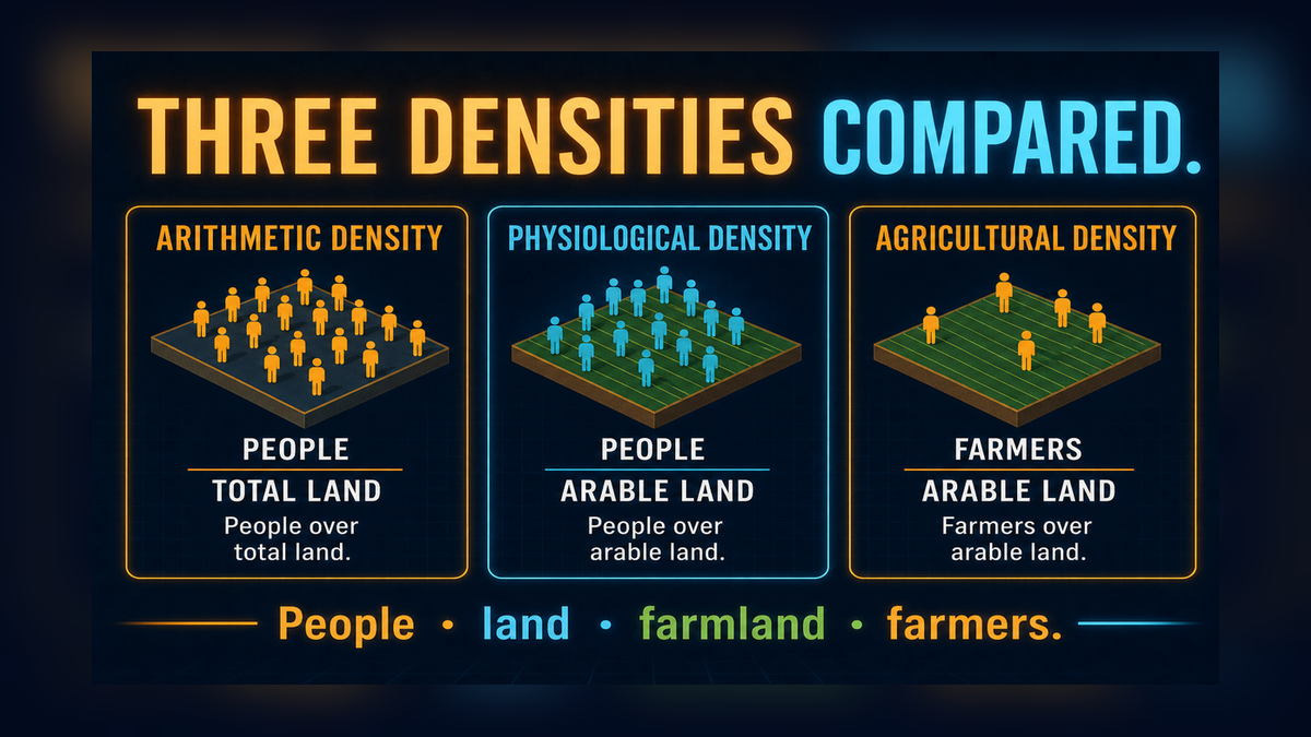 Three density comparison