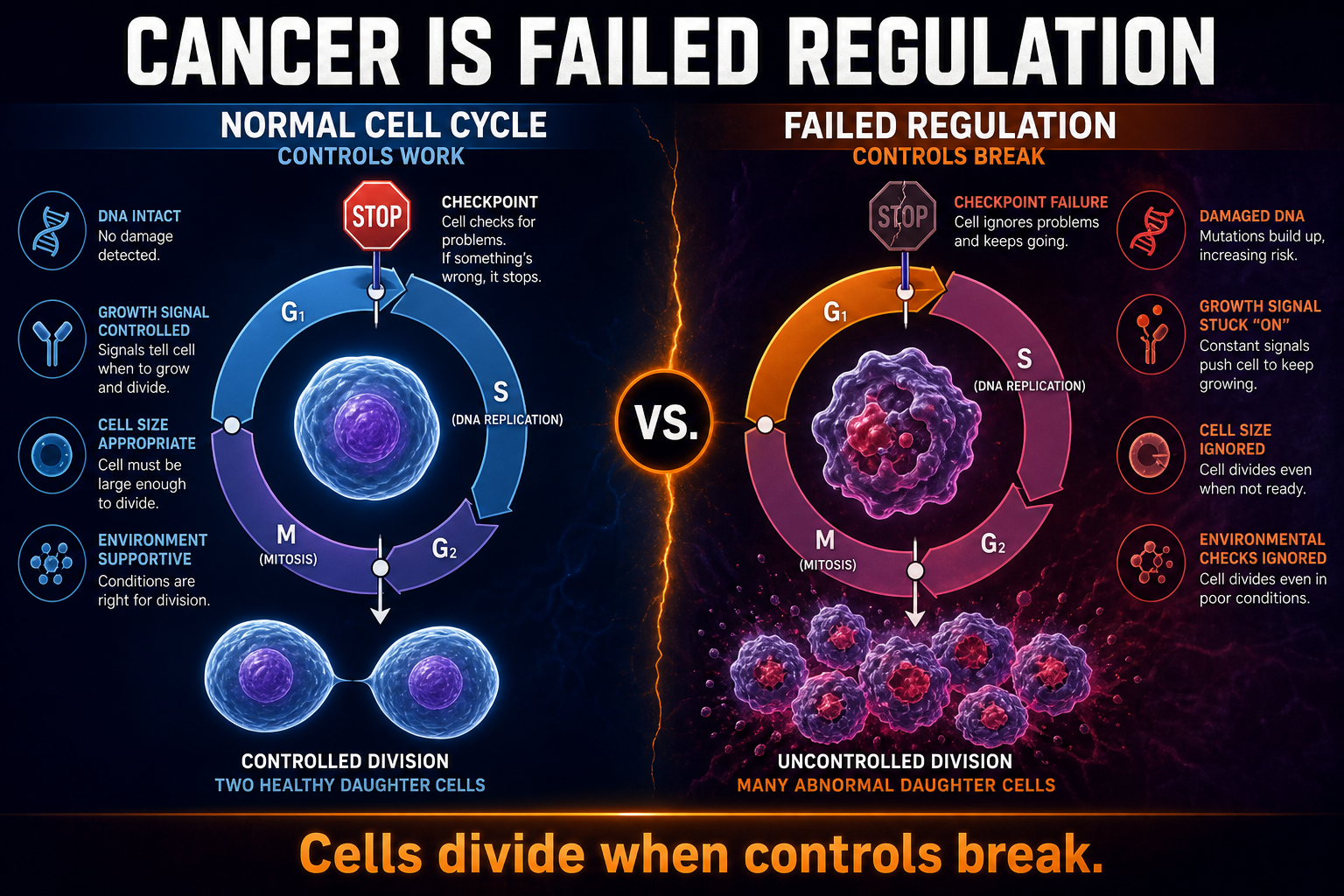 Cancer cell cycle regulation