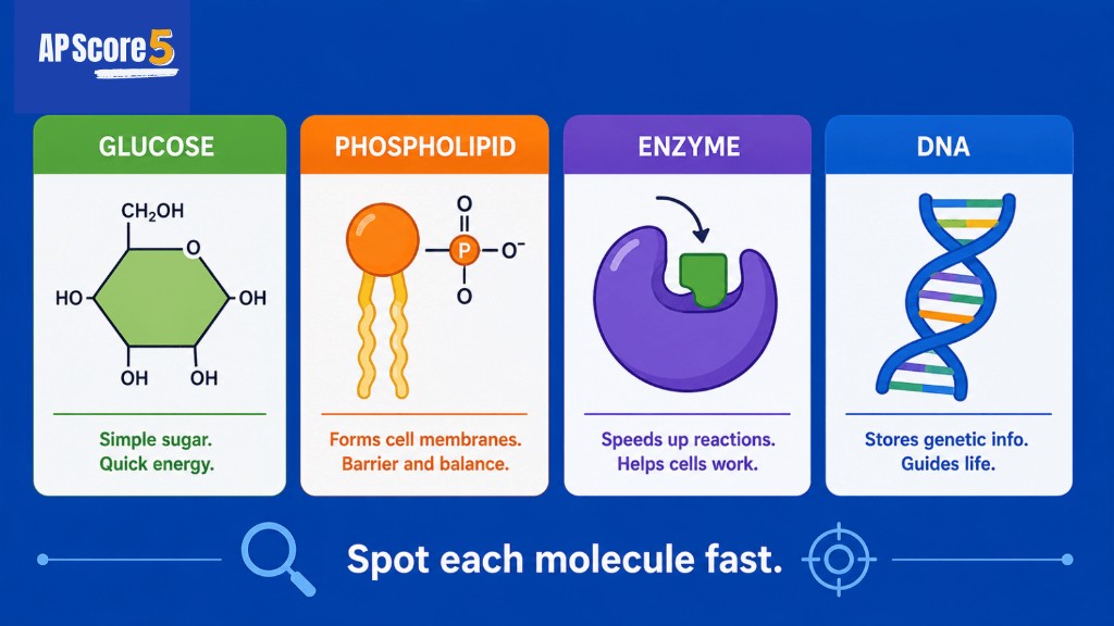Four macromolecule types