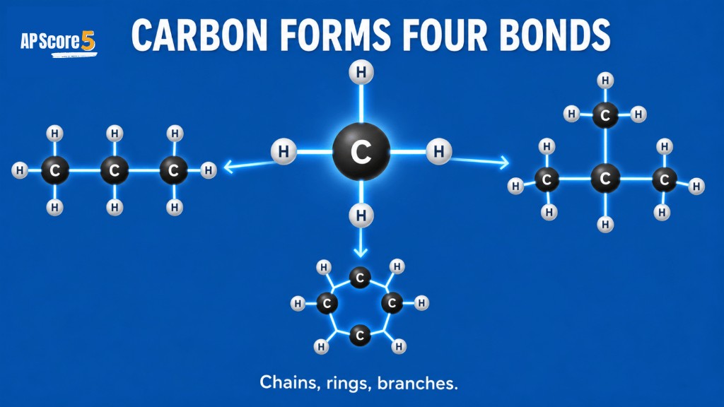 Carbon chains rings AP Bio