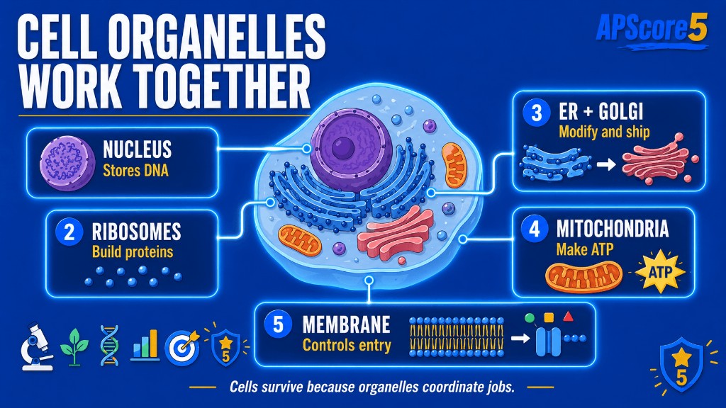 Organelles coordinate