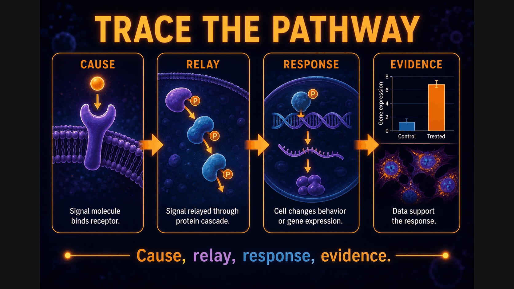 FRQ trace pathway steps