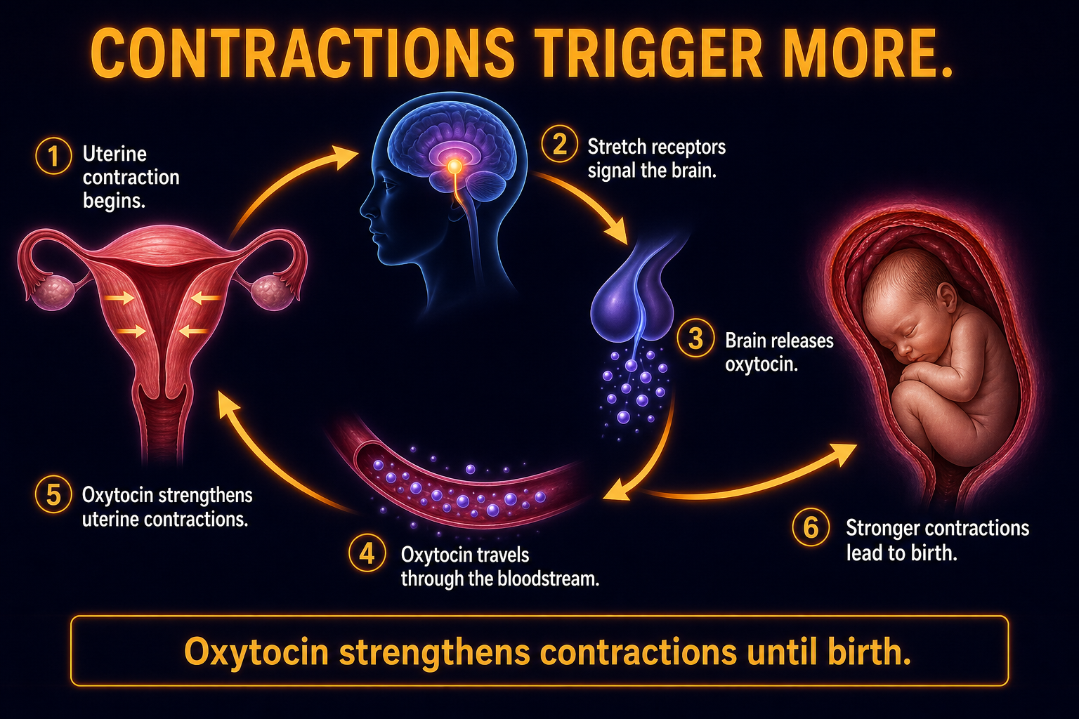 Oxytocin contraction loop