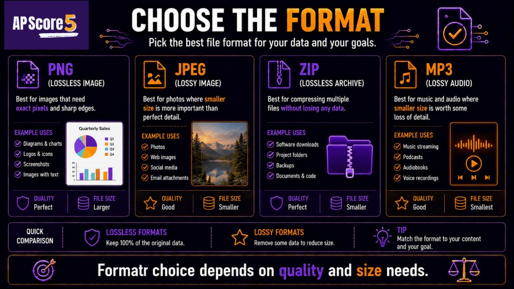 Choose format AP CSP chart