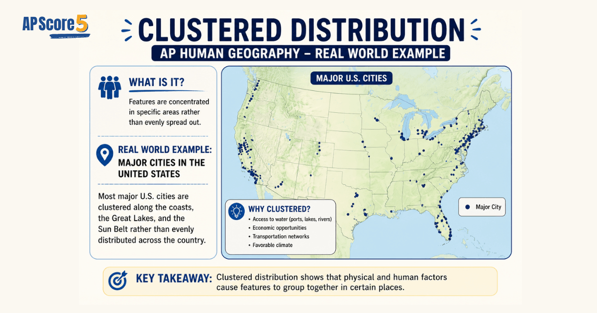 Clustered distribution example