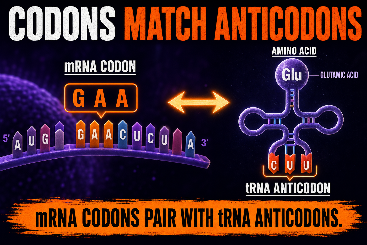 Codon anticodon pairing AP Bio
