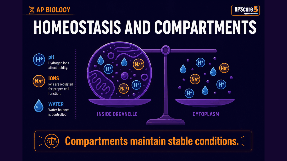 Compartmentalization homeostasis