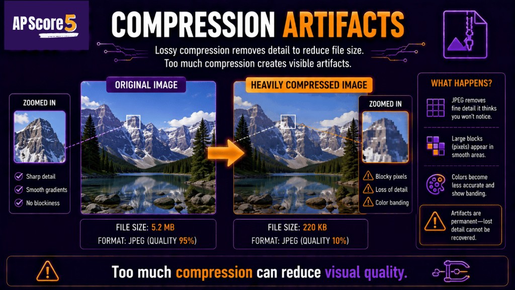Compression artifacts JPEG