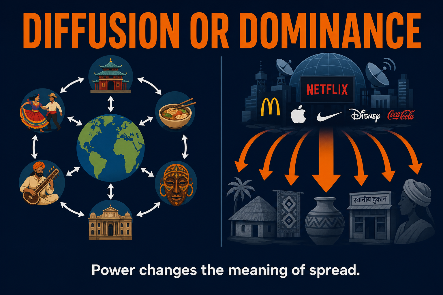 Imperialism vs diffusion