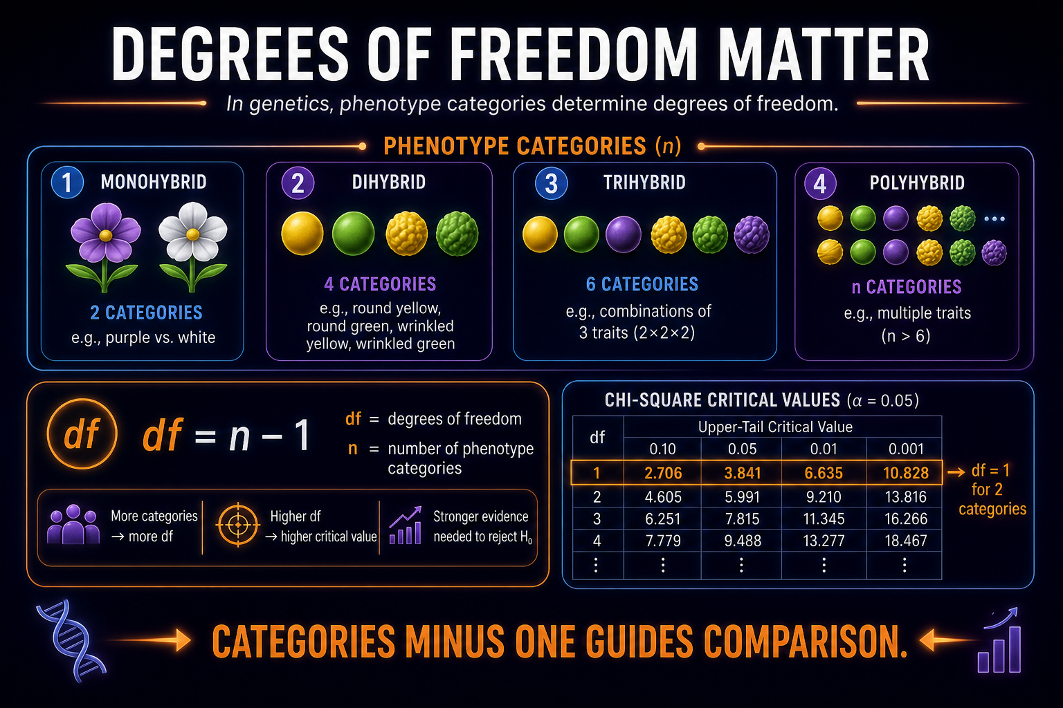 Degrees of freedom chi-square
