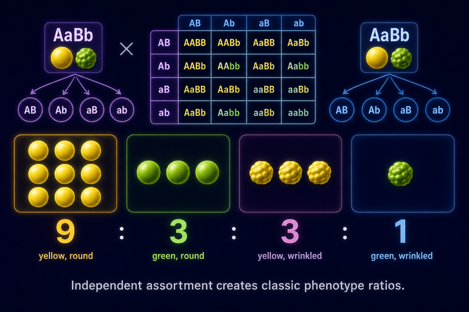 9:3:3:1 phenotype ratio