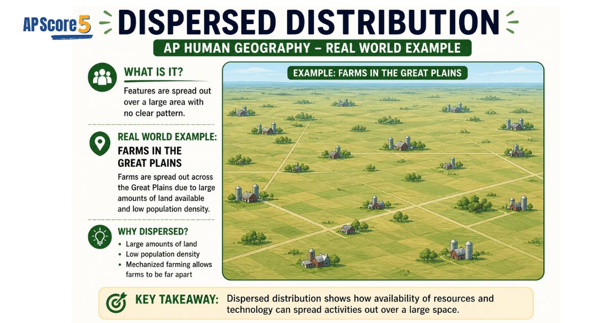 Dispered distribution