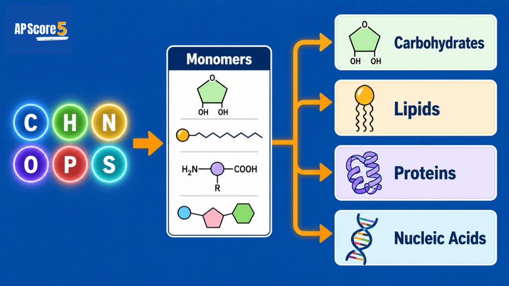 Elements to macromolecules