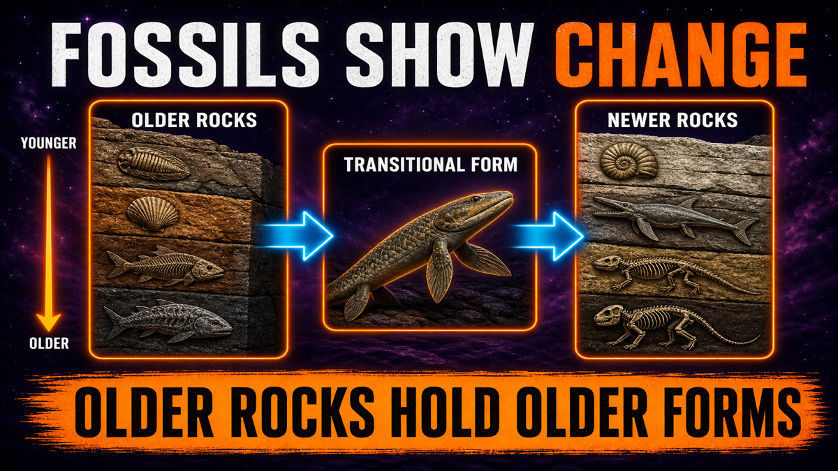 Fossil Evidence of Evolution AP Biology Fossil evidence of evolution AP Biology showing rock layers transitional fossils and change over time