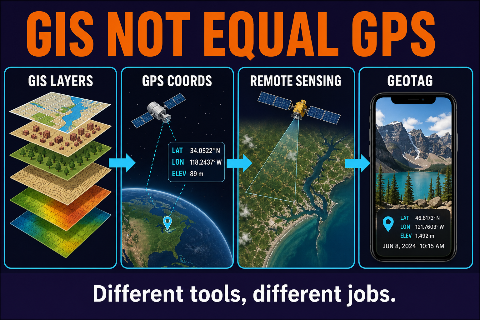 GIS GPS Remote Sensing Comparison GIS GPS remote sensing and geotagged data comparison in AP Human Geography