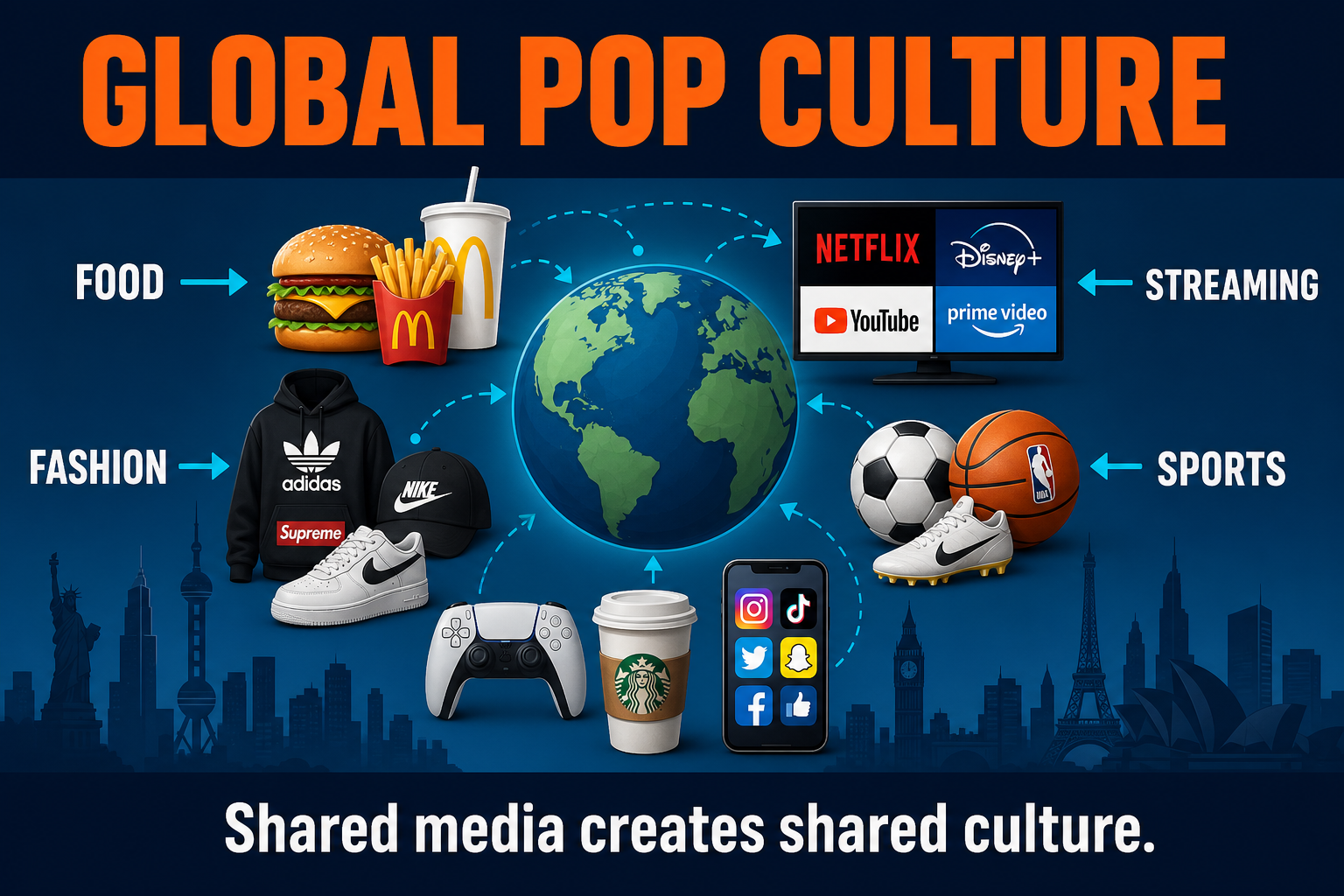 Global pop culture examples
