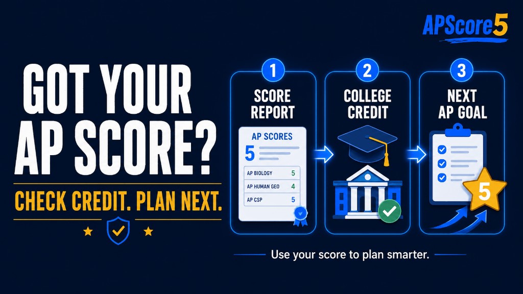 Got AP score plan next steps
