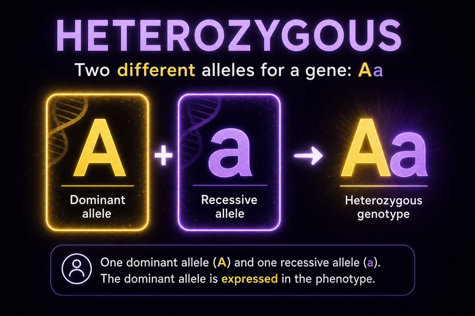 Heterozygous different alleles