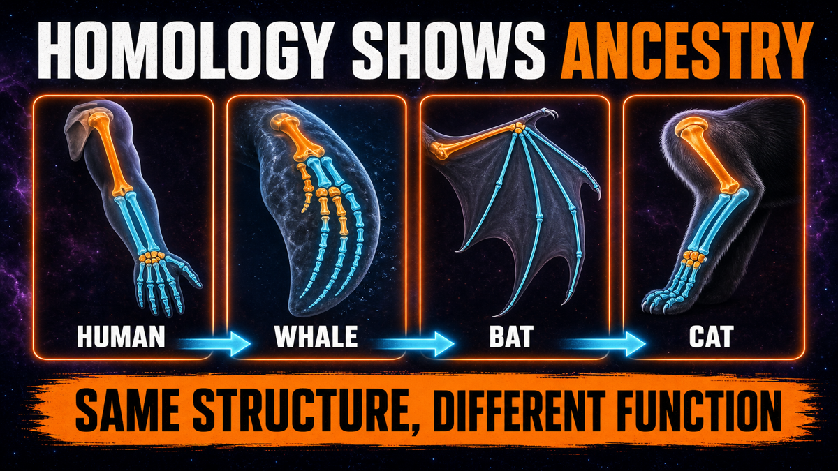 Homologous Structures AP Biology Homologous structures AP Biology showing similar forelimb bone patterns as evidence of common ancestry