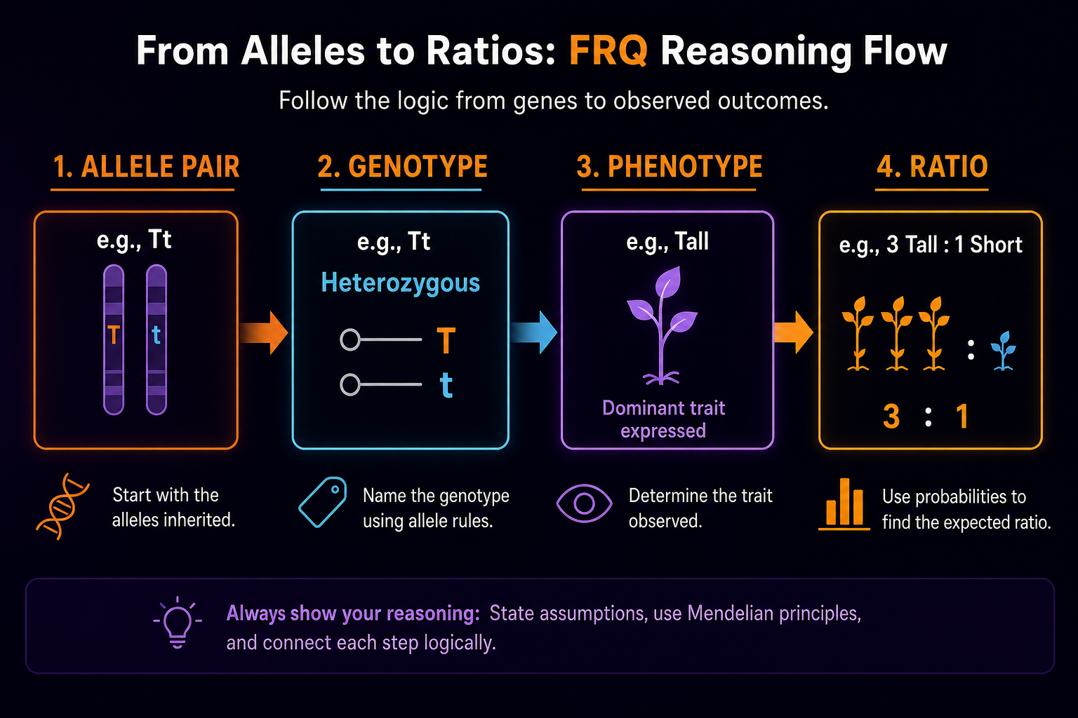 FRQ genotype phenotype flow