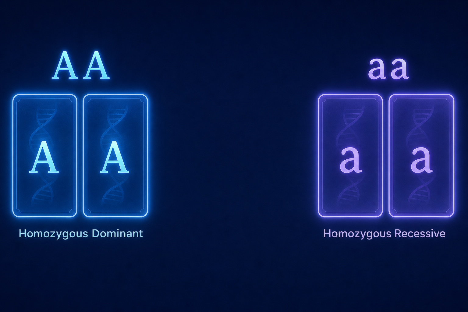 Homozygous matching alleles