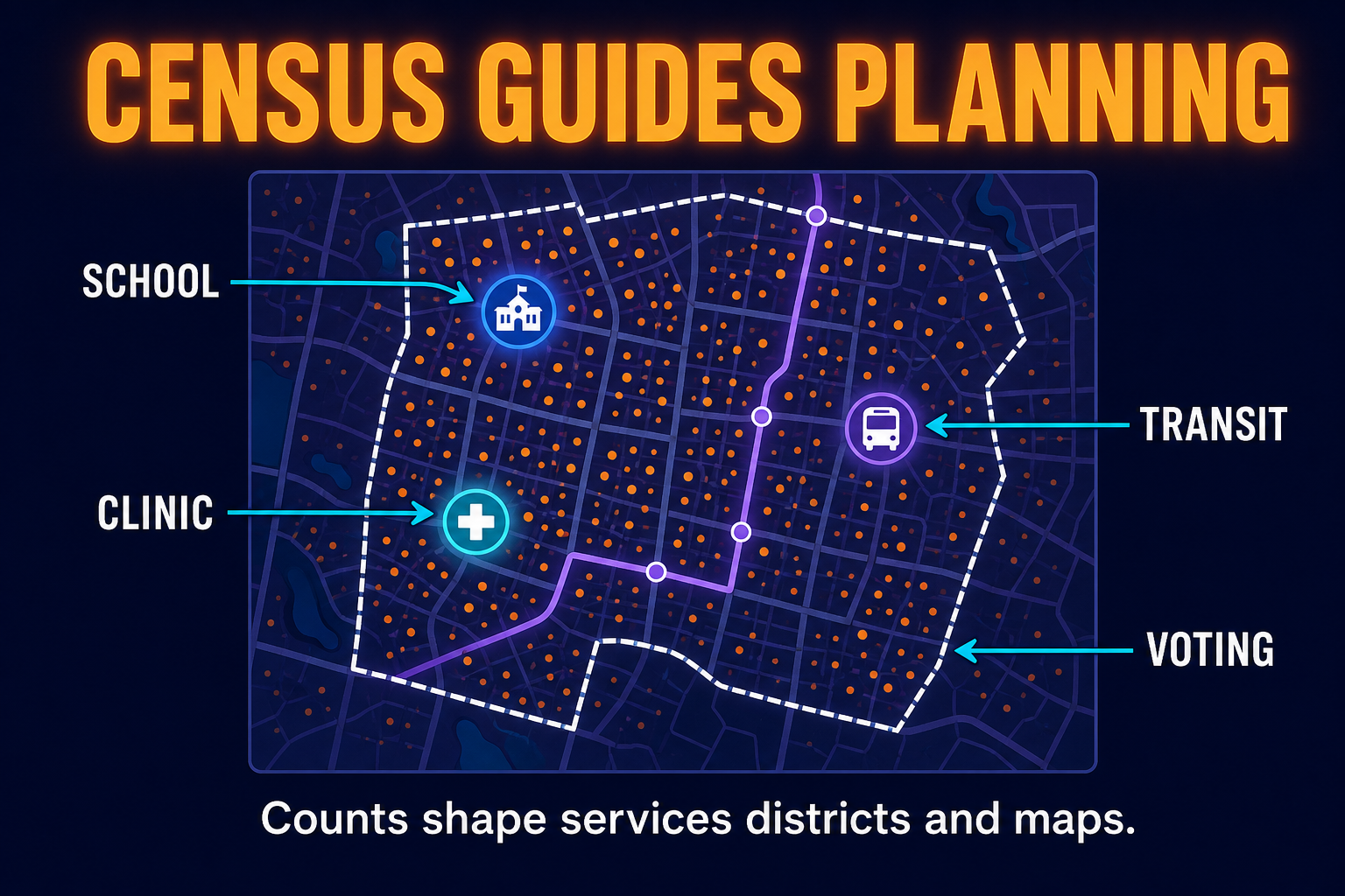 How geographers use census data in AP Human Geography for population density planning public services GIS and political representation