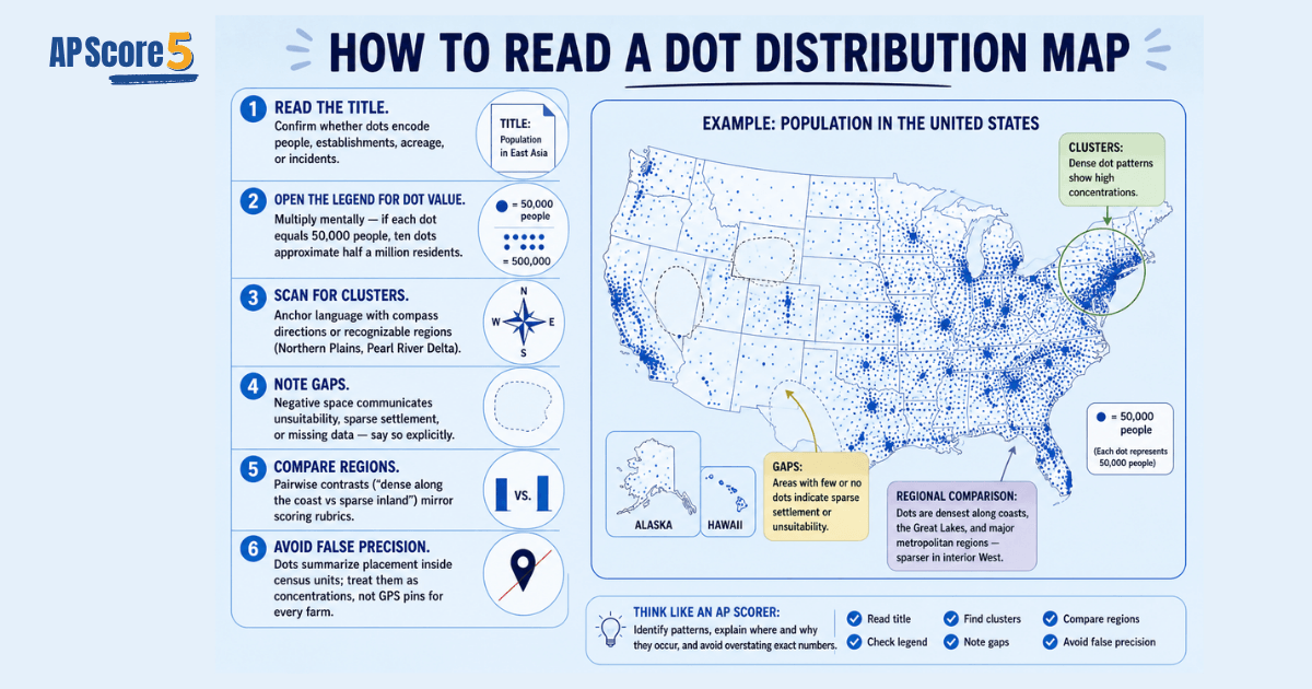 How read a dot density exam