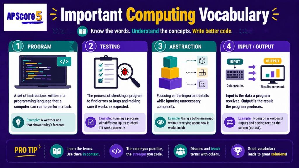 Computing vocabulary guide