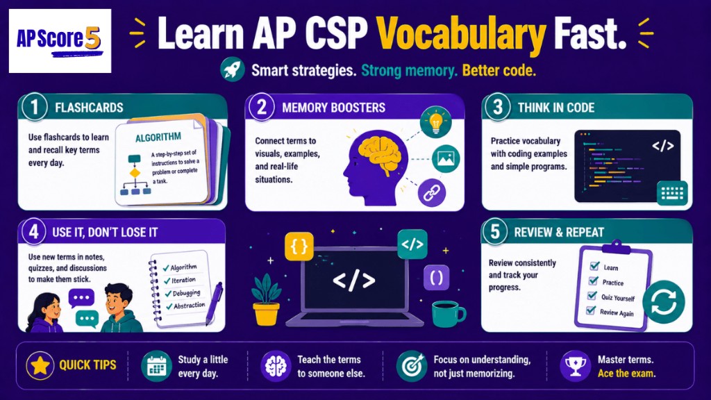 Learn CSP vocabulary fast