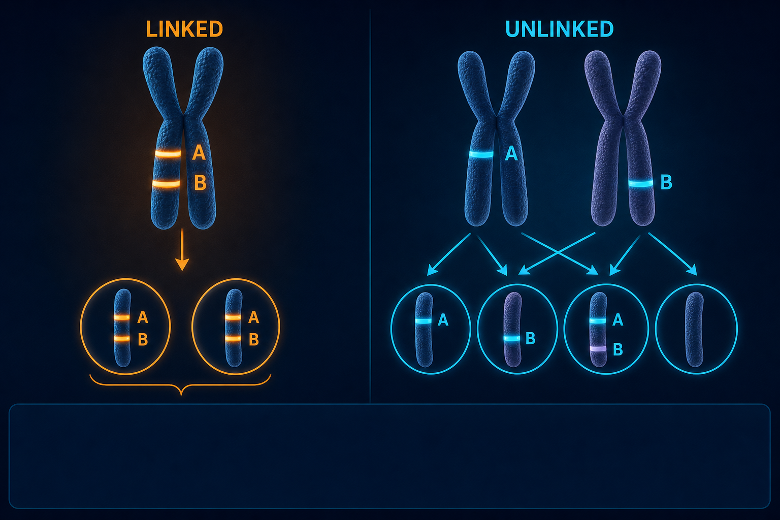 Linked vs independent genes